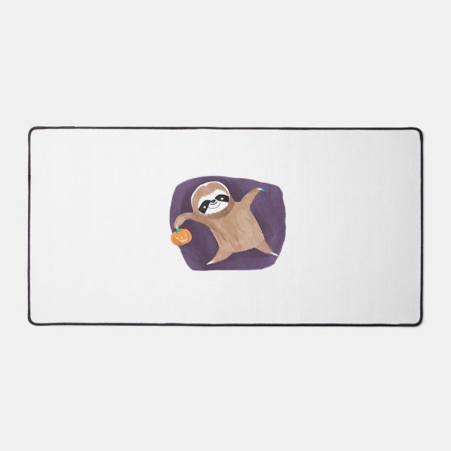 Alfrombrillas De Escritorio Pereza de Halloween, calabaza, murciélago, araña,  (Anverso)