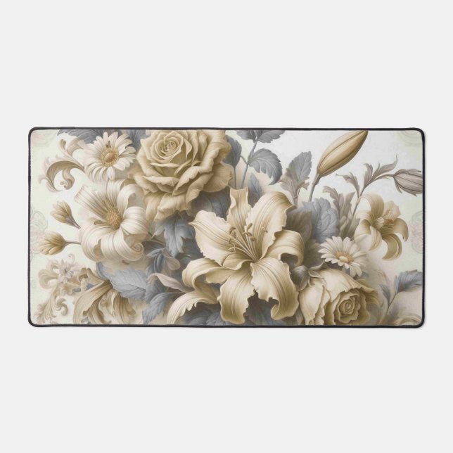 Alfrombrillas De Escritorio Perfección floral amarilla antigüa (Anverso)