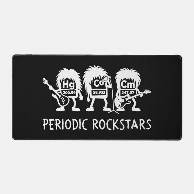 Alfrombrillas De Escritorio Periodic Rockstars Chemistry Humor (Anverso)
