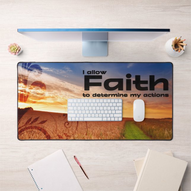 Alfrombrillas De Escritorio "Permito la fe" Motivación Afirmación (Oficina 1)