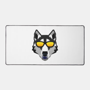 Alfrombrillas De Escritorio Perro con gafas de sol - Husky siberiano