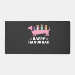 Alfrombrillas De Escritorio Perro Dachshund feliz Hanukkah