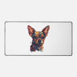 Alfrombrillas De Escritorio Perro de arte geométrico chihuahua Mosaic
