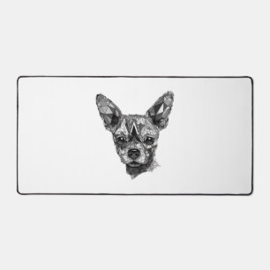 Alfrombrillas De Escritorio Perro de arte geométrico chihuahua Mosaic