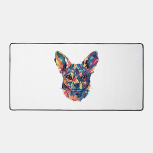 Alfrombrillas De Escritorio Perro de arte geométrico chihuahua Mosaic