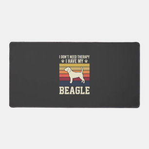 Alfrombrillas De Escritorio Perro de Terapia Beagle Vintage Retro