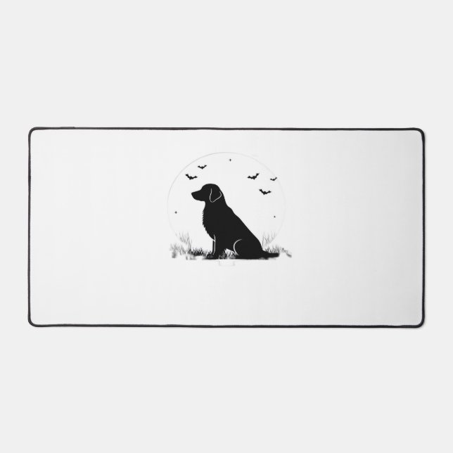 Alfrombrillas De Escritorio Perro Golden Retriever - Silueta de la luna de Hal (Anverso)