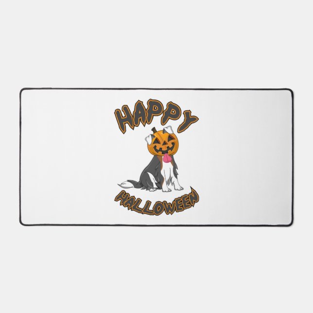 Alfrombrillas De Escritorio Perro Halloween T ShirtHappy Halloween Perro T Shi (Anverso)