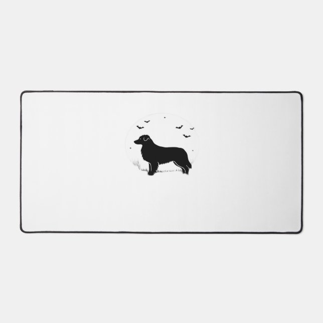 Alfrombrillas De Escritorio Perro pastor australiano - Silhouett de la luna de (Anverso)