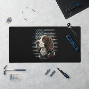 Alfrombrillas De Escritorio Perro Springer Spaniel Bandera Americana
