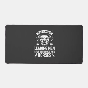 Alfrombrillas De Escritorio Perros y caballos liderando hombres