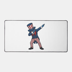 Alfrombrillas De Escritorio Personaje Patriótico Dabbing Diseño Vector Vintage