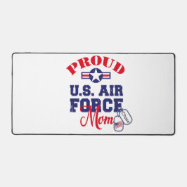 Alfrombrillas De Escritorio Personalice Dog Tag US Air Force Mom