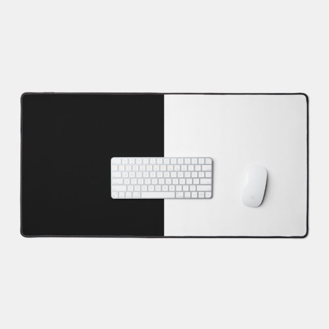 Alfrombrillas De Escritorio Personalizable blanco y negro (Teclado y ratón)