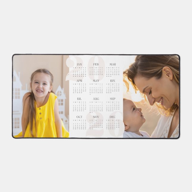 Alfrombrillas De Escritorio Personalizado 2 Foto y calendario anual 2026 Ratón (Anverso)
