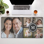 Alfrombrillas De Escritorio Personalizado 5 Collage de fotos Familia Negra<br><div class="desc">Personalice su espacio de trabajo con esta elegante alfombra de personalizable que presenta un diseño de color de 5 fotos y acentos negros. Perfecto para mostrar recuerdos familiares,  mascotas o momentos favoritos,  esta alfombra combina funcionalidad con valor sentimental,  lo que lo hace ideal para oficinas en casa o regalos.</div>