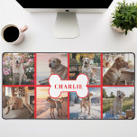 Alfrombrillas De Escritorio Personalizado 8 Collage de fotos Perro Mascota Hue<br><div class="desc">¡Muestra a tu mejor amigo con esta alfombra de escritorio de fotos de perro rojo! Este tapete de escritorio es la manera perfecta de iluminar tu espacio de trabajo y mantener a tu amada compañera cerca. Esta alfombra de escritorio está fabricada con materiales de alta calidad y un soporte no...</div>