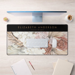 Alfrombrillas De Escritorio Personalizado Business Pampas GrassPremium Black O