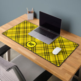 ALFROMBRILLAS DE ESCRITORIO PERSONALIZADO CHECK PLAID ELEGANT AMARILLO NEGRO