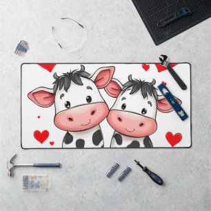 Alfrombrillas De Escritorio Personalizado Cow Couple Love