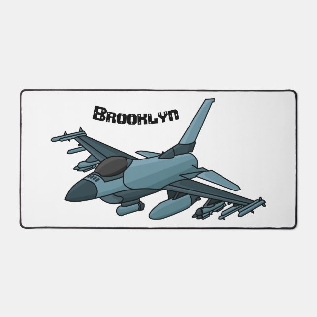 Alfrombrillas De Escritorio Personalizado de avión de combate militar (Anverso)