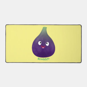 Alfrombrillas De Escritorio Personalizado de fruta púrpura feliz
