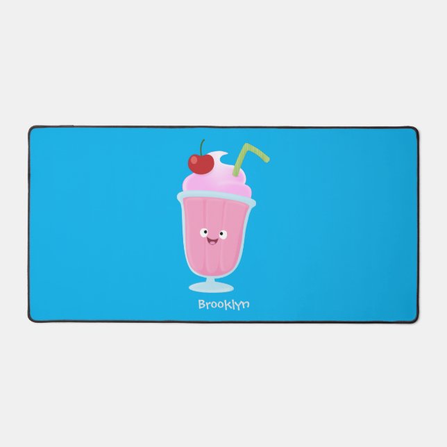 Alfrombrillas De Escritorio Personalizado de helados de fresa de fresa (Anverso)