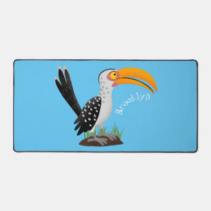 Alfrombrillas De Escritorio Personalizado de pájaro safari de buey amarillo di