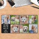 Alfrombrillas De Escritorio Personalizado de vida de perro moderno 7 Collage d<br><div class="desc">Esta alfombra de personalizable cuenta con un collage de fotos con seis fotos de su elección, perfecto para mostrar a su mejor amigo, mascotas, familia o niños. El diseño moderno y bonito es ideal para las mamás, los abuelos y los amigos, o cualquier persona que busque un accesorio de mesa...</div>