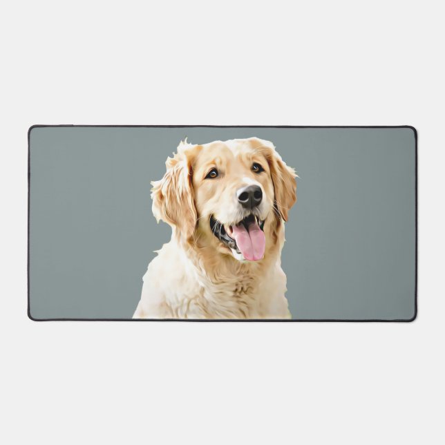 Alfrombrillas De Escritorio Personalizado Golden Retriever Dog Personalizado D (Anverso)