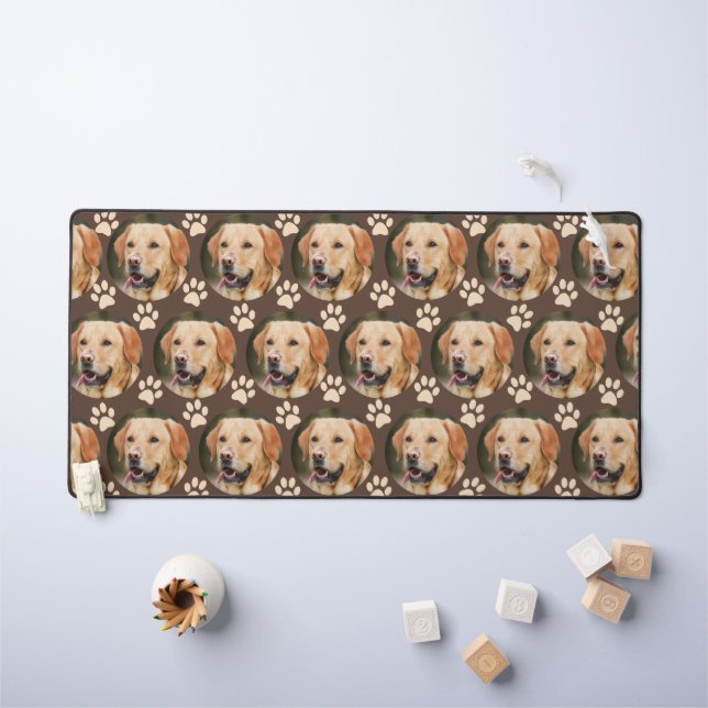 Alfrombrillas De Escritorio Personalizado Mascota Foto patrón perro (Mesa para niños)