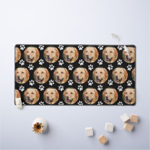 Personalizado Mascota Photo Dog Pattern Black