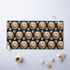 Alfrombrillas De Escritorio Personalizado Mascota Photo Dog Pattern Black