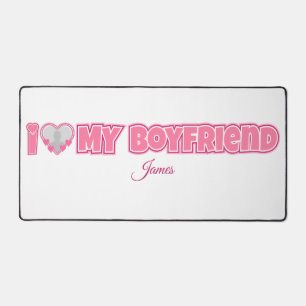 Alfrombrillas De Escritorio Personalizado Me Encanta Mi Novio - Añadir Foto Y 