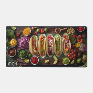 Alfrombrillas De Escritorio Personalizado Monograma Comida Mexicana