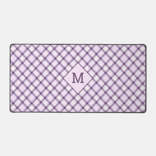 Alfrombrillas De Escritorio Personalizado Monograma Tapado / Patrón Tartán