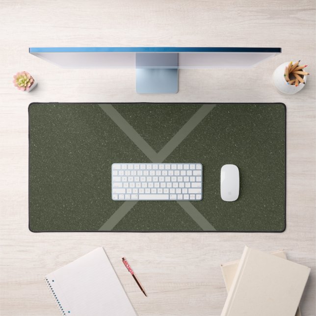 Alfrombrillas De Escritorio Personalizado Moss Green Desk Mat con X acentos (Oficina 1)