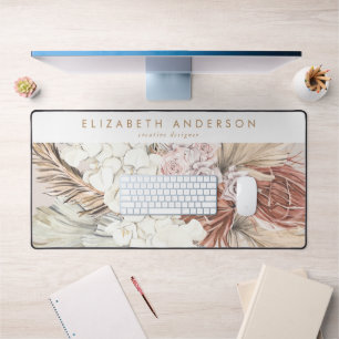 Alfrombrillas De Escritorio Personalizado Negocios Pampas Grass Floral Tropica