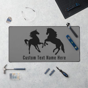 Alfrombrillas De Escritorio Personalizado Tu texto y colores Pareja Caballo
