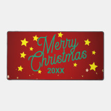 Personalized Christmas Desk Mat