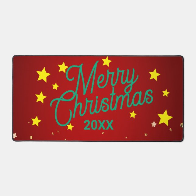 Alfrombrillas De Escritorio Personalized Christmas Desk Mat (Anverso)