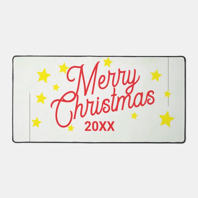 Alfrombrillas De Escritorio Personalized Christmas Desk Mat (Anverso)