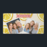 Alfrombrillas De Escritorio Personalized Fresh Lemon Slice Pattern Bright<br><div class="desc">There is something instantly energizing about a bold lemon slice pattern. It feels fresh, sunny, and full of life in a way that is hard to ignore. This personalized design takes that bright citrus vibe and softens it just enough to make it wearable, giftable, and perfect for everyday use. It...</div>