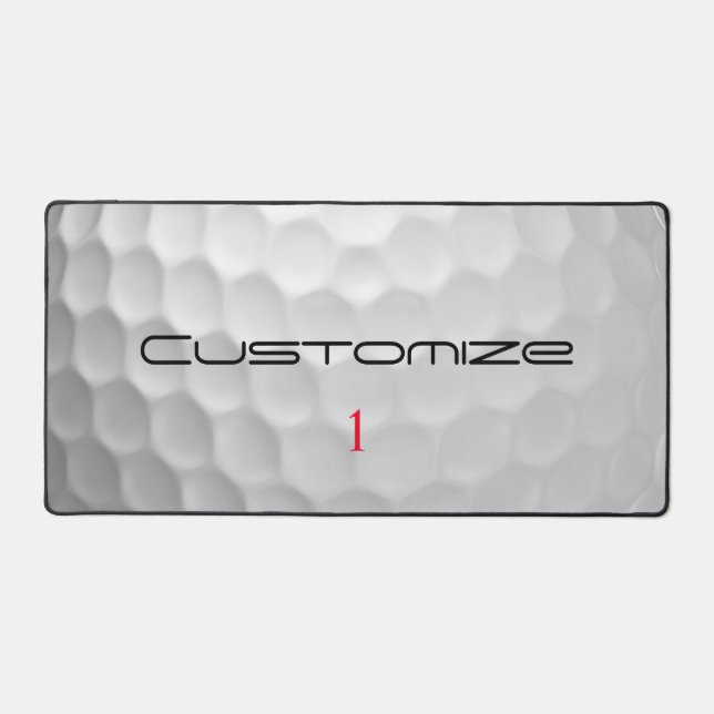 Alfrombrillas De Escritorio Personalized Golf Gift with Custom Name & Number (Anverso)