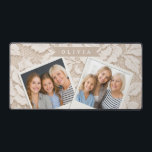 Alfrombrillas De Escritorio Personalized Ivory Lace Bridal Elegant Vintage<br><div class="desc">Delicate lace is one of those motifs that seems timeless right away. The grandeur of traditional lace designs is captured in this personalized ivory lace floral collection, which also features a contemporary personalized touch. The design combines softness, sophistication, and adaptability, drawing inspiration from delicate floral textures and old lace fabrics....</div>