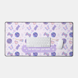 Alfrombrillas De Escritorio Personalized pastel y2k lavender aesthetic pattern