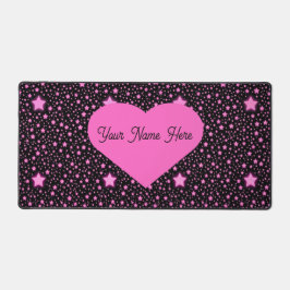 Alfrombrillas De Escritorio Personalized Starry Night Heart Desk Pad