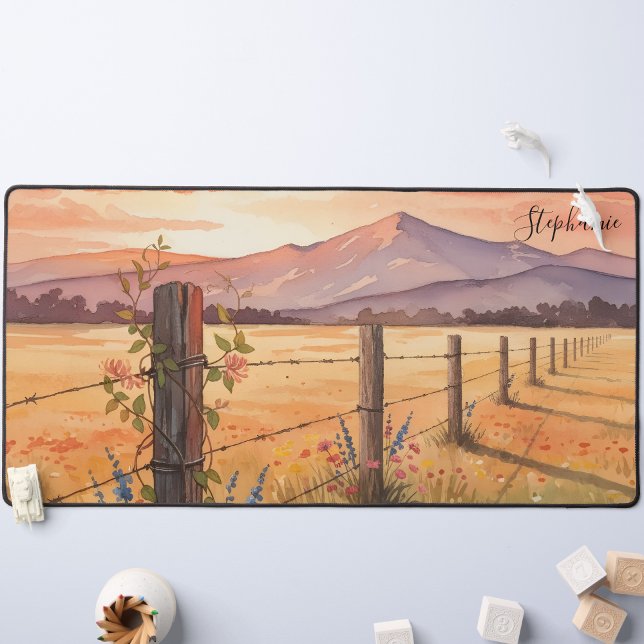 Alfrombrillas De Escritorio Personalized Sunset Wildflower Field (Subido por el creador)