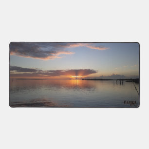 Alfrombrillas De Escritorio Pesca en Florida en la puesta de sol de la playa d