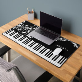 Alfrombrillas De Escritorio Piano Keyboard Music Notes Personalizado